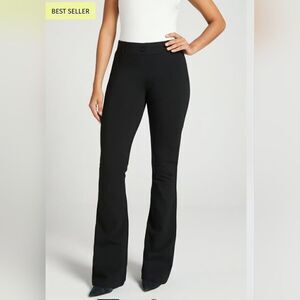 Betabrand Black Knit Bootcut Yoga Pants Size Large